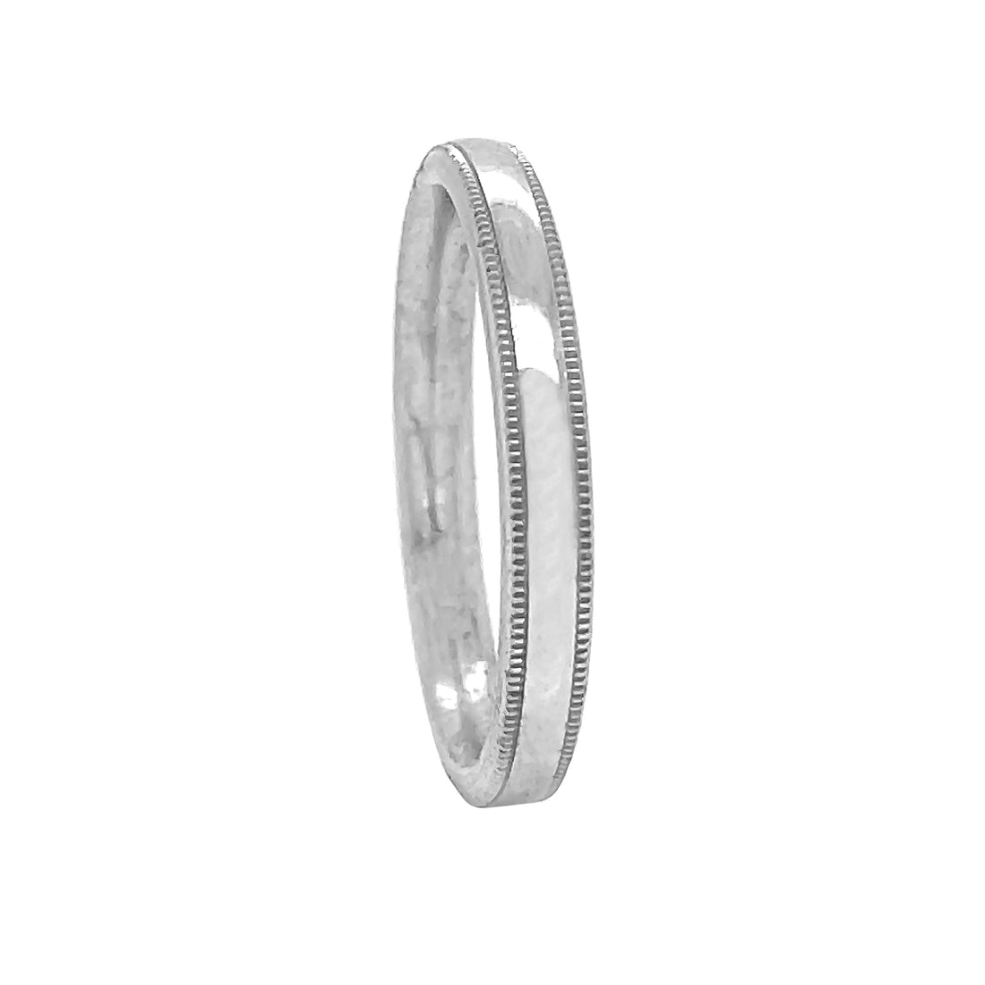 14kt White Gold Men's Wedding Band