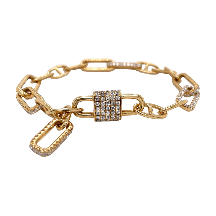 18kt Yellow Gold Diamond Bracelet