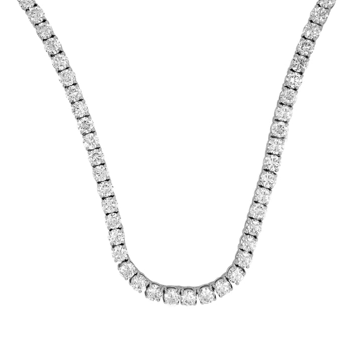 18kt White Gold Diamond Tennis Necklace