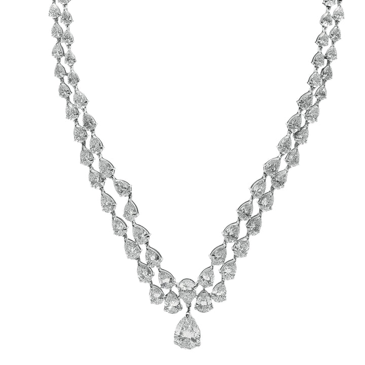 14kt White Gold Lab Diamond Necklace