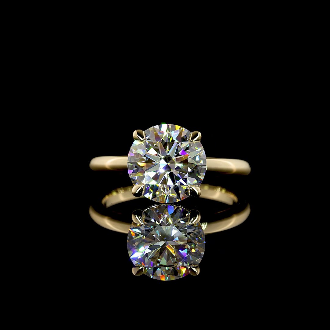 14kt Yellow Gold Lab Diamond Ring