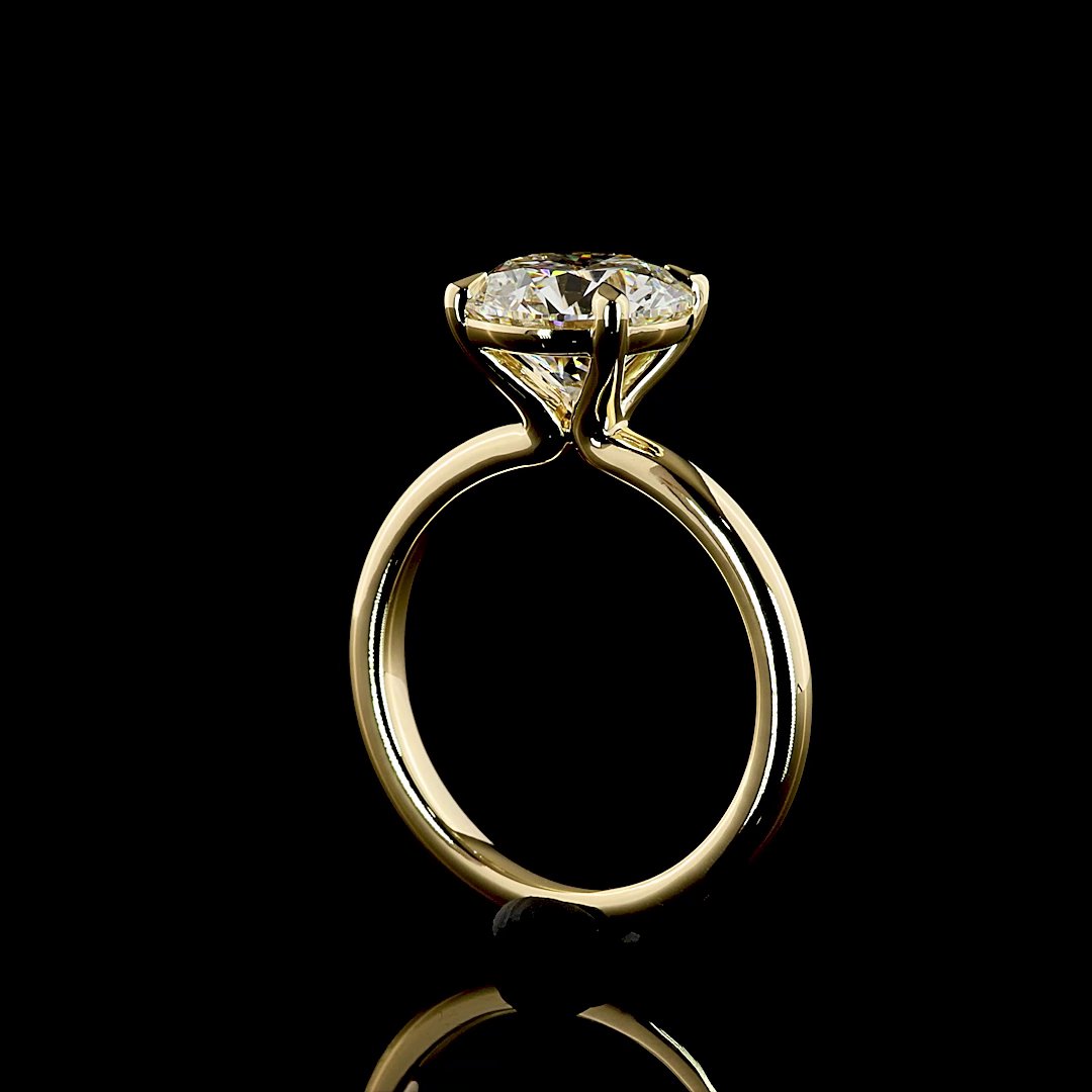 14kt Yellow Gold Lab Diamond Ring