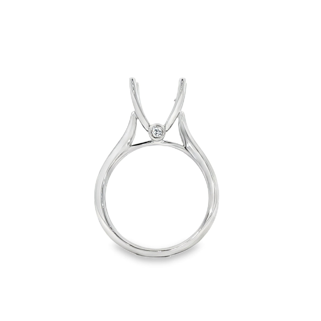 18kt White Gold Diamond Semi-Mount