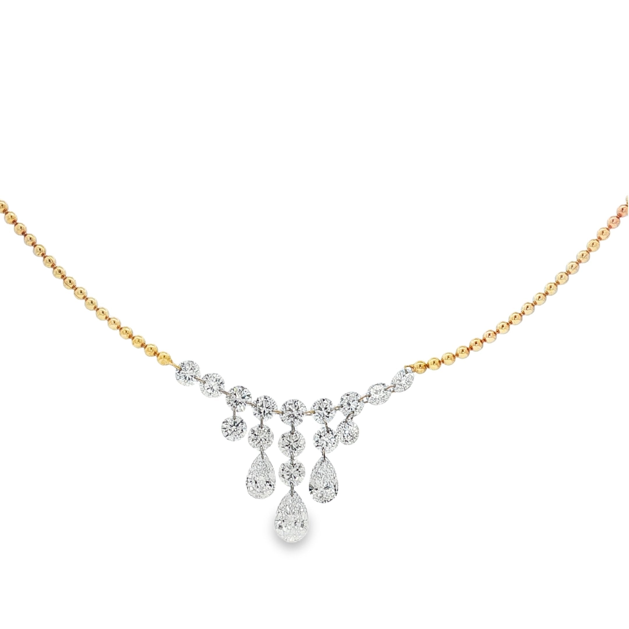 14kt White Gold Lab Diamond Pendant