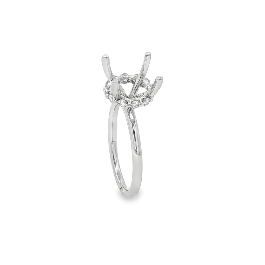 18kt White Gold Diamond Semi-Mount