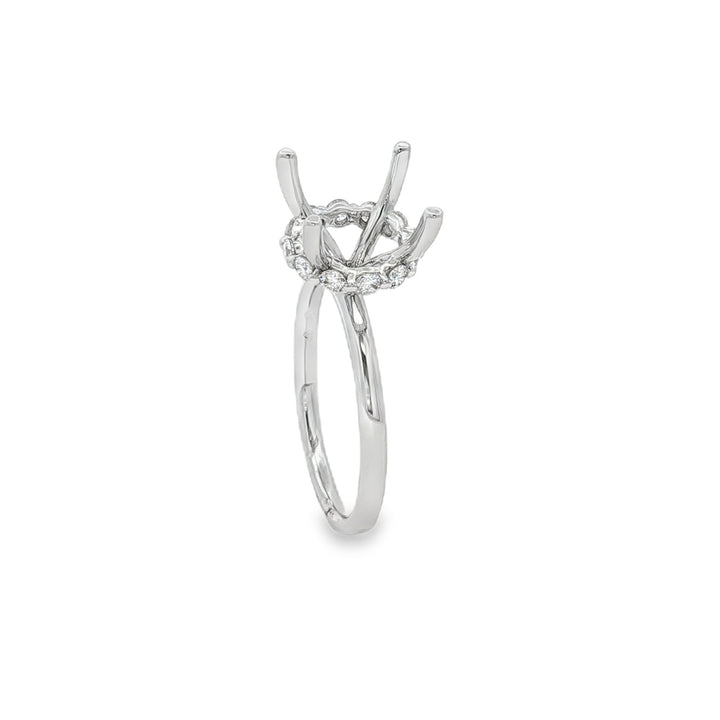 18kt White Gold Diamond Semi-Mount