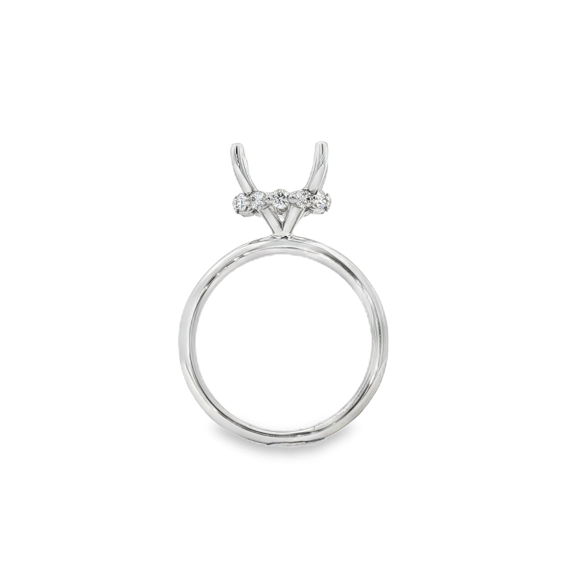 18kt White Gold Diamond Semi-Mount