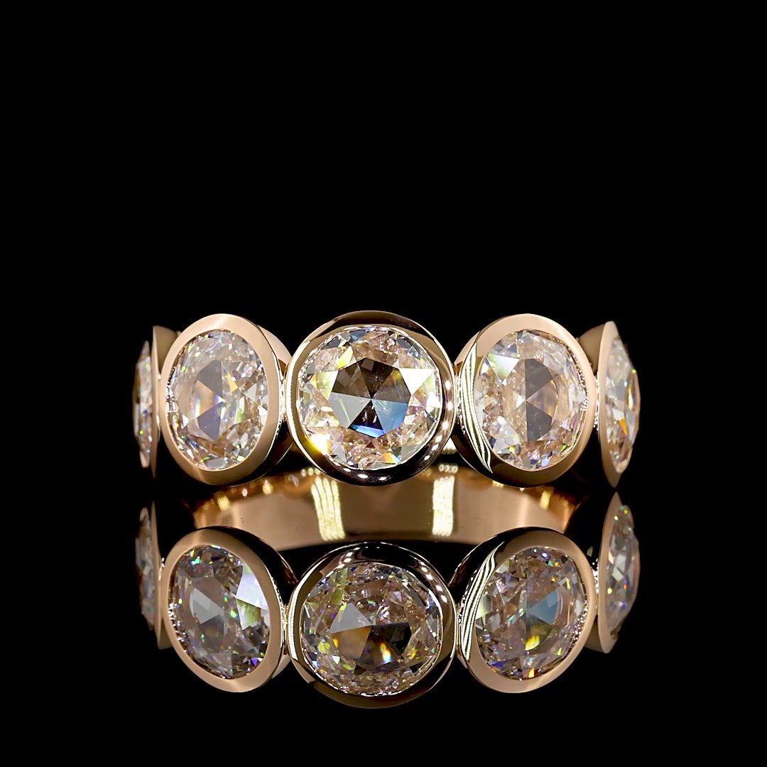 14kt Rose Gold Lab Diamond Band