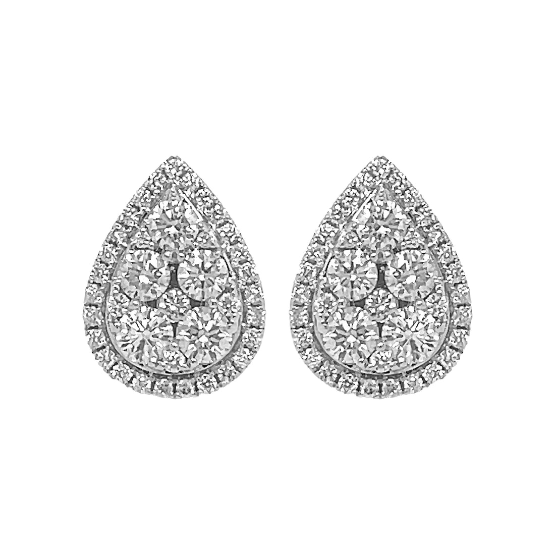 18kt White Gold Diamond Studs
