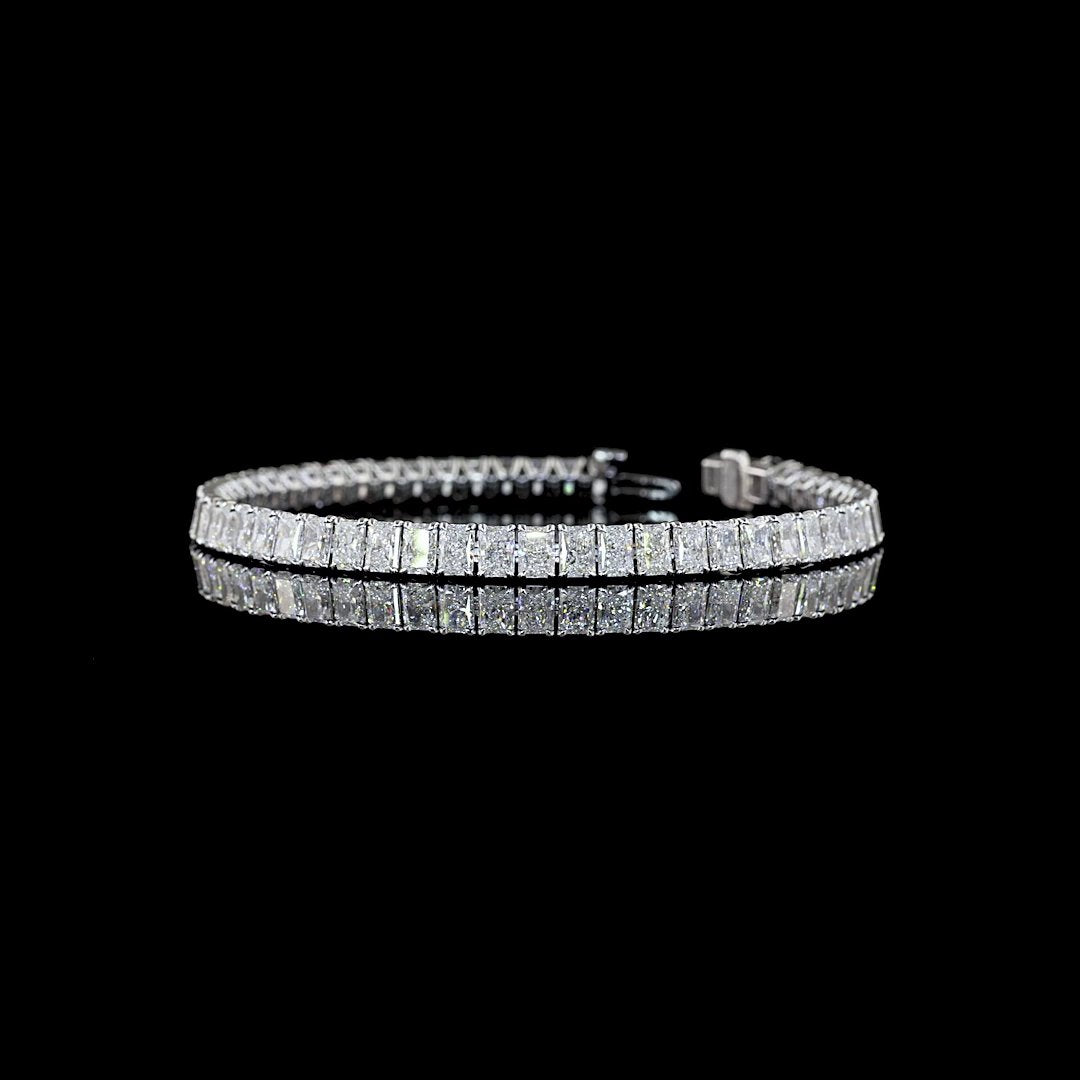 14kt White Gold Lab Diamond Tennis Bracelet