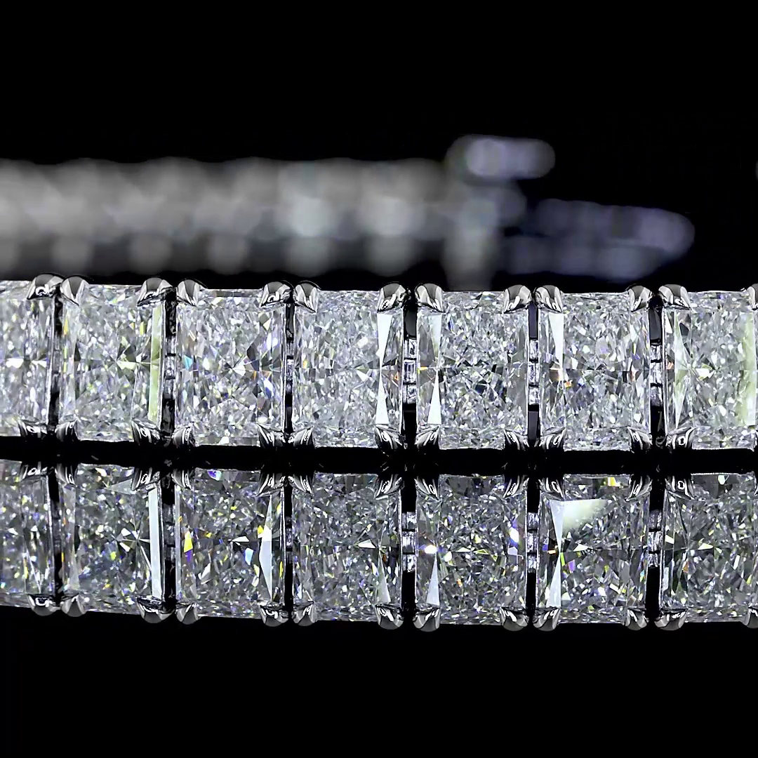 14kt White Gold Lab Diamond Tennis Bracelet