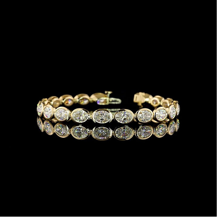 14kt Yellow Gold Lab Diamond Tennis Bracelet