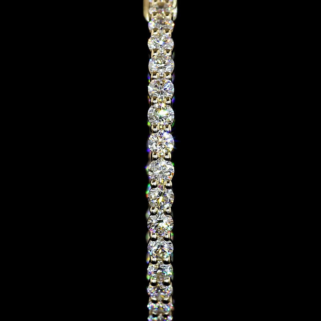 14kt Yellow Gold Lab Diamond Hoops