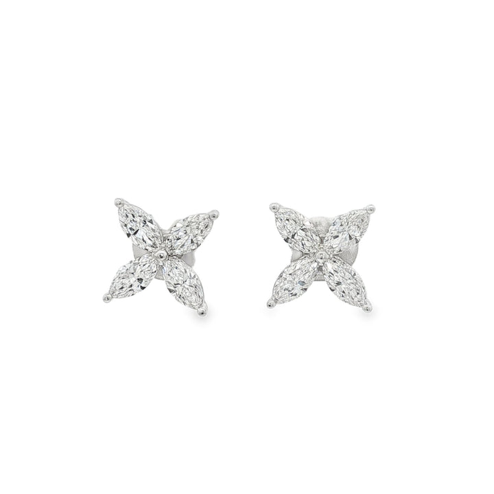 18kt White Gold Lab Diamond Earrings