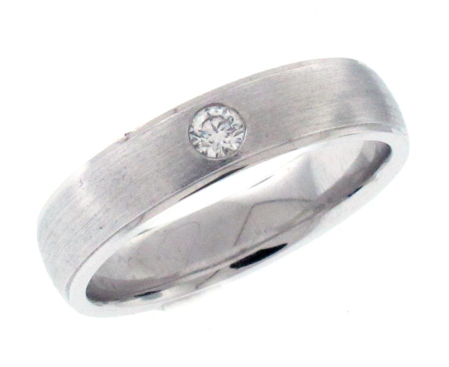 18kt White Gold Diamond Band