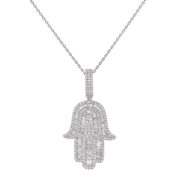18kt White Gold Diamond Pendant