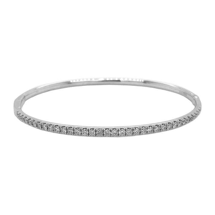 18kt White Gold Diamond Bangle