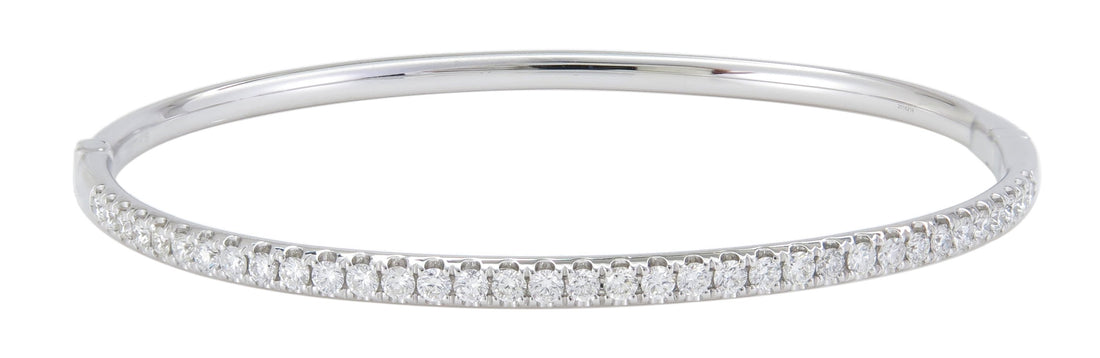 18kt White Gold Diamond Bangle