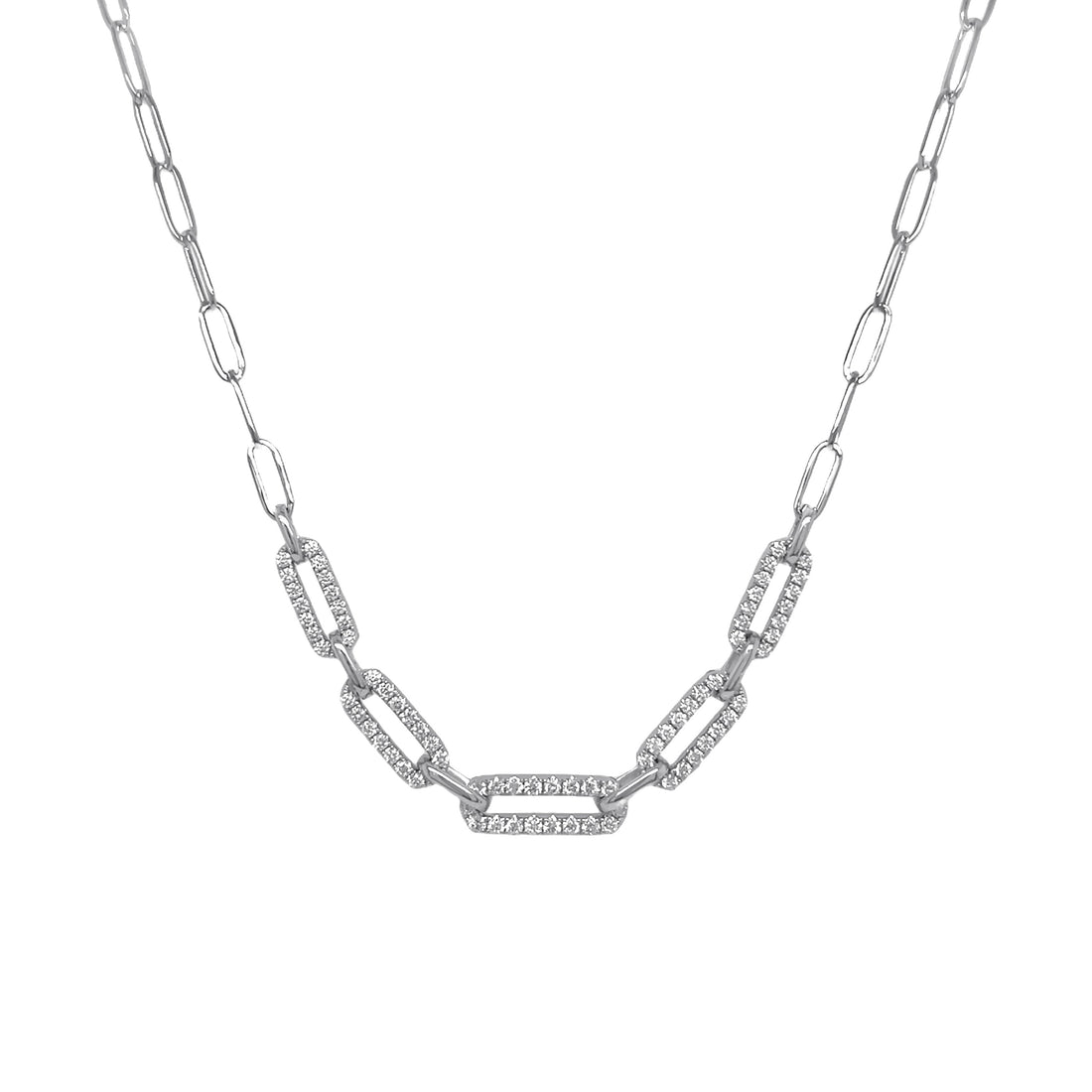 18kt White Gold Diamond Necklace
