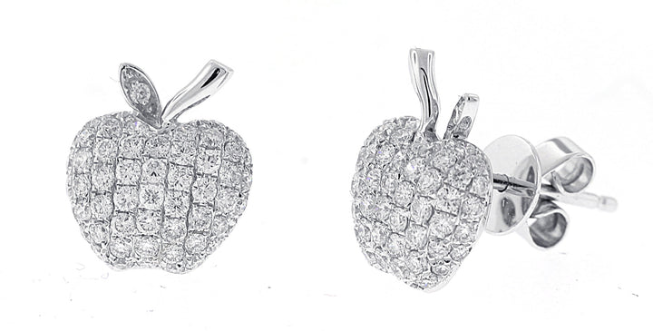 18kt White Gold Diamond Earrings