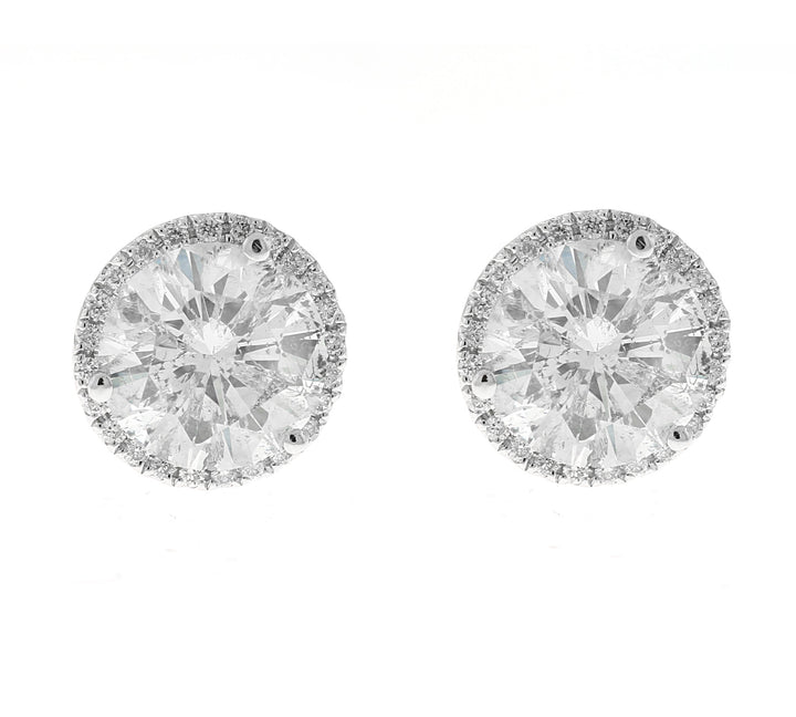 18kt White Gold Diamond Earring