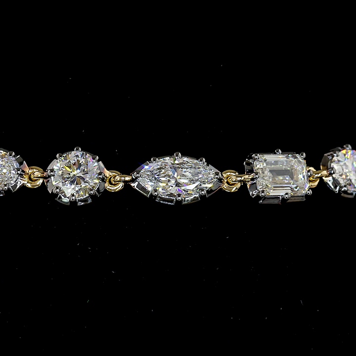 14kt Yellow Gold Lab Diamond Bracelet