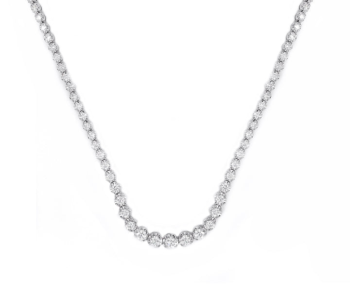 18kt White Gold Diamond Necklace