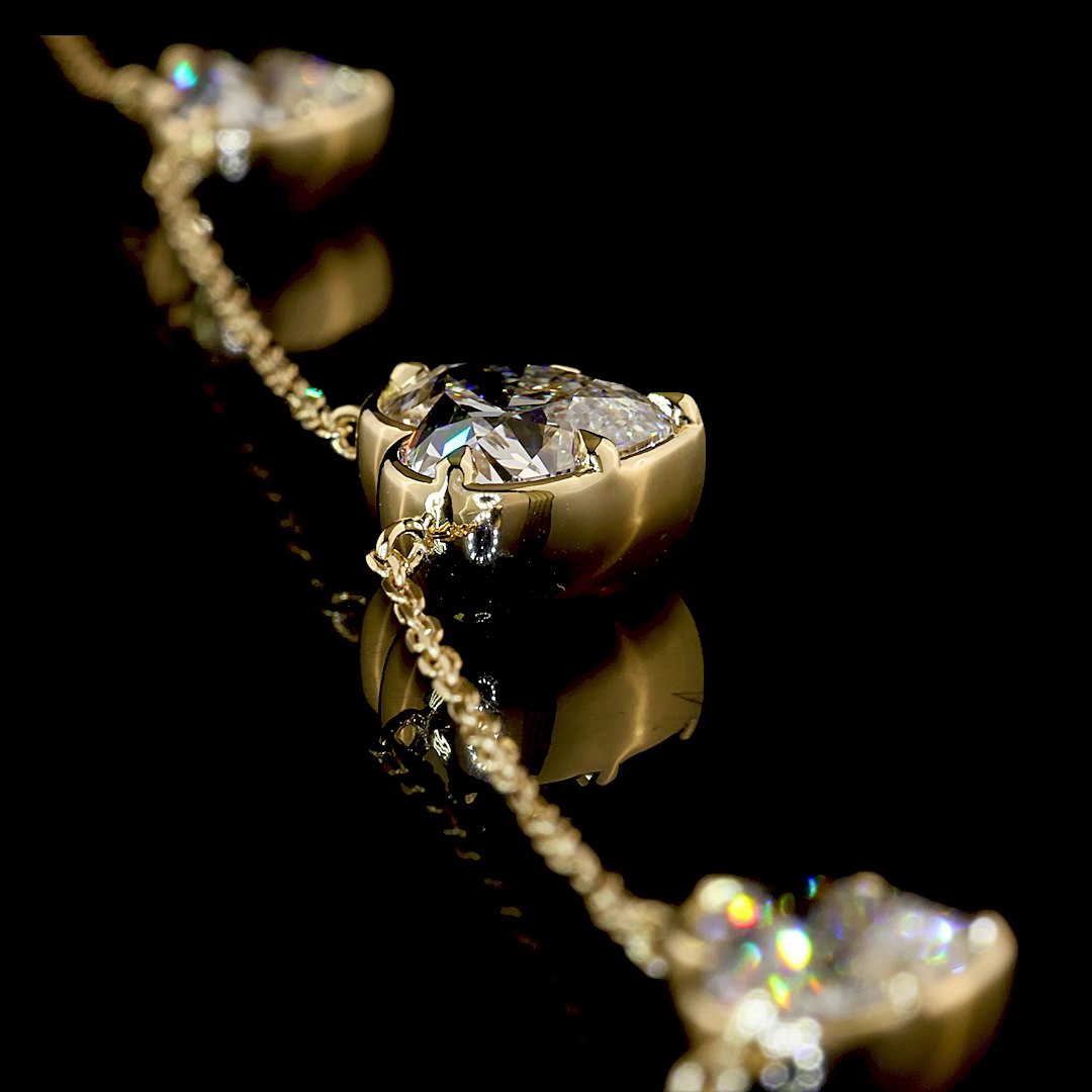 14kt Yellow Gold Lab Diamond Pendant
