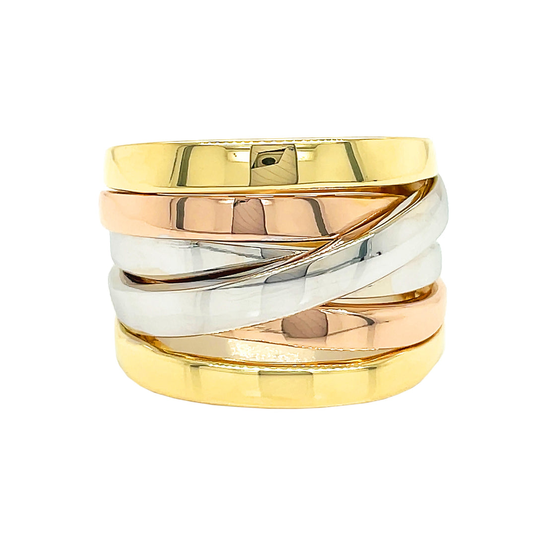 18kt Tri-color Gold Ring