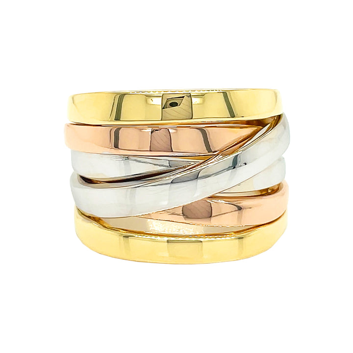 18kt Tri-color Gold Ring