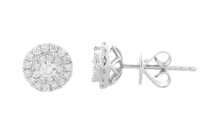 18kt White Gold Diamond Earrings