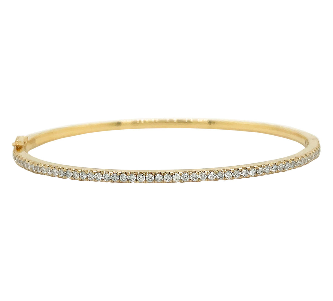 18kt Yellow Gold Diamond Bangle
