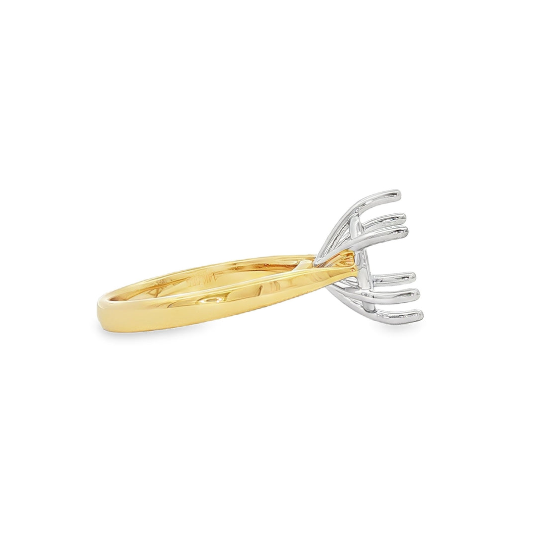 14kt Yellow And White Gold Semi-Mount