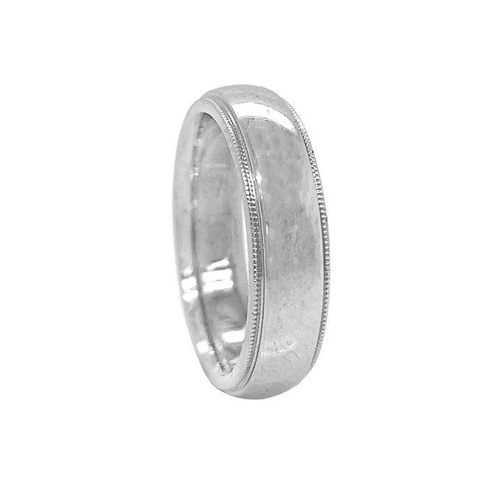 14kt White Gold Wedding Band