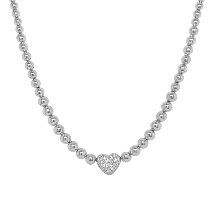 18kt White Gold Diamond Necklace