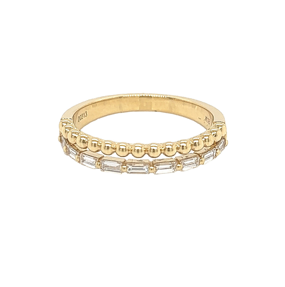 18kt Yellow Gold Diamond Band