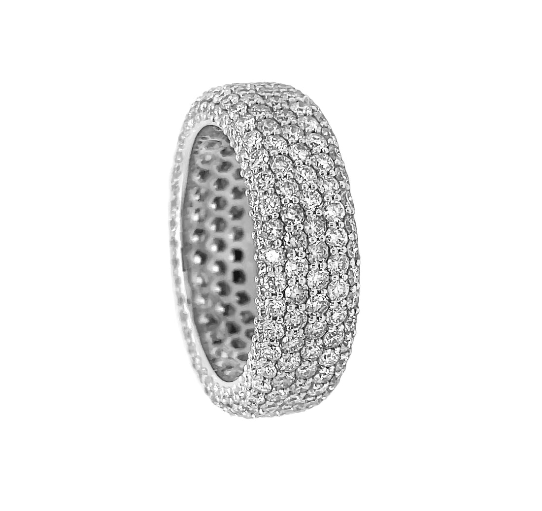 18kt White Gold Diamond Band