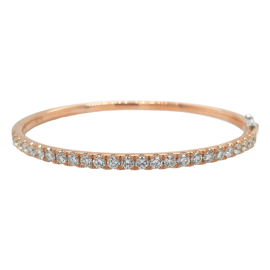 18Kt Rose Gold Diamond Bangle