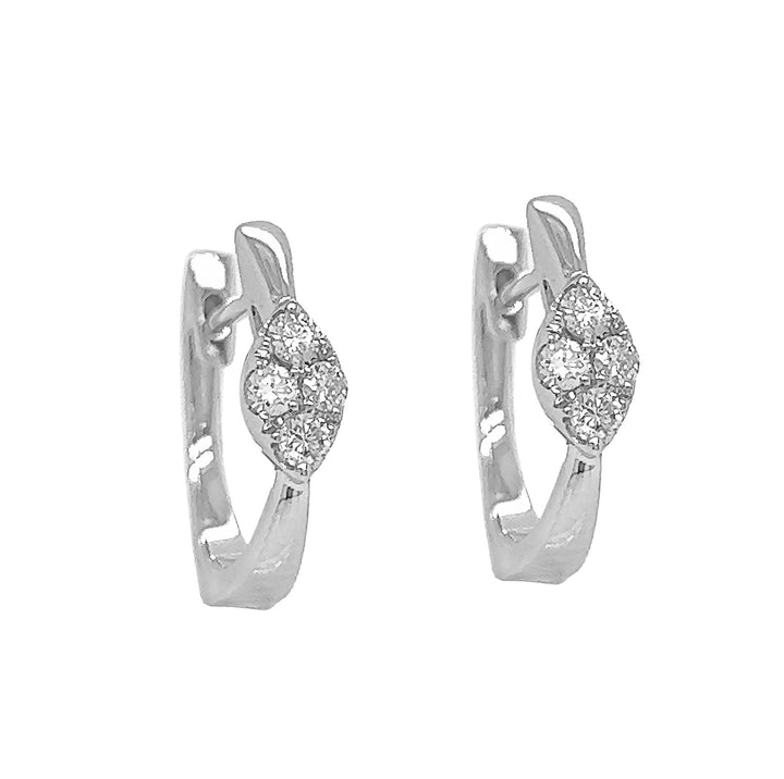 18kt White Gold Diamond Earrings
