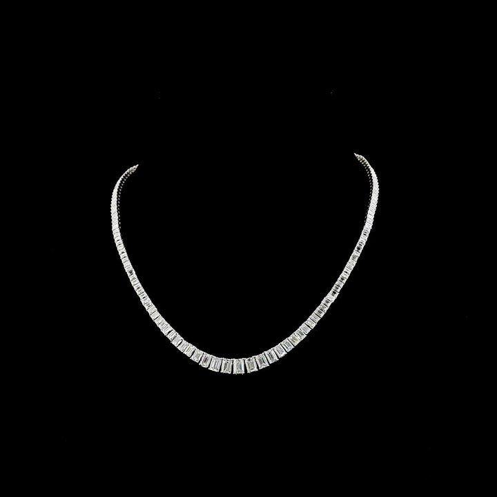 14kt White Gold Lab Diamond Tennis Necklace