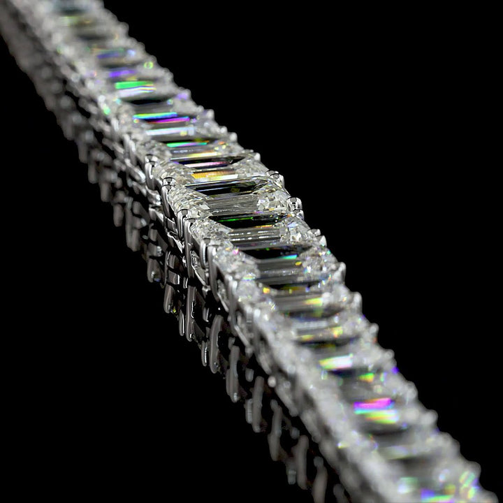 14kt White Gold Lab Diamond Tennis Necklace