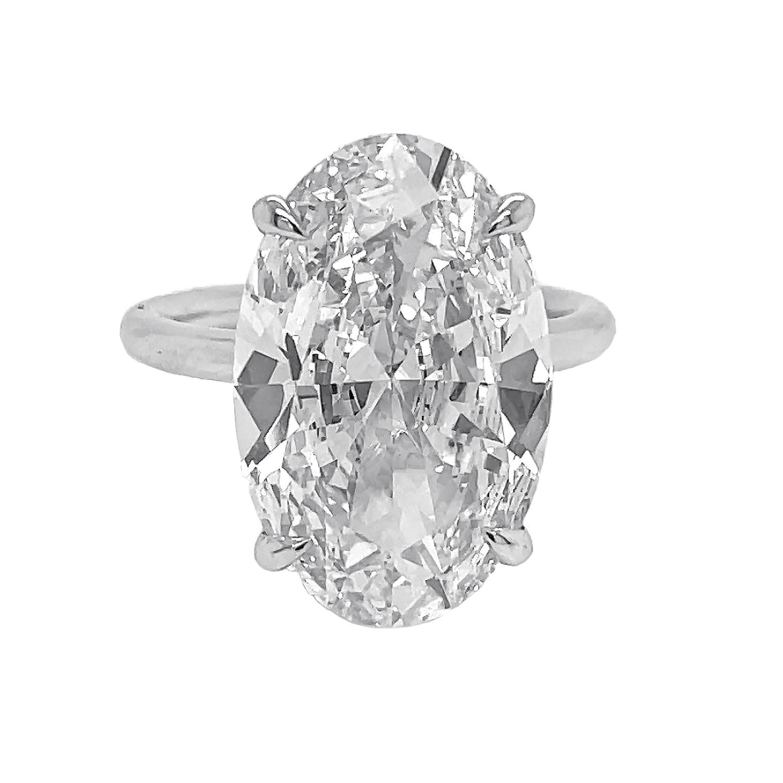 18kt White Gold Lab Diamond Ring