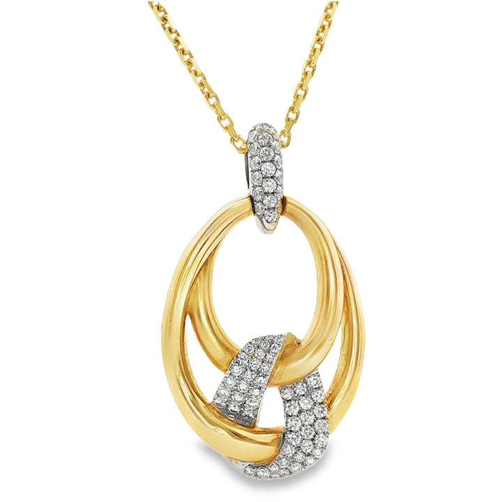 14kt Yellow Gold Diamond Pendant