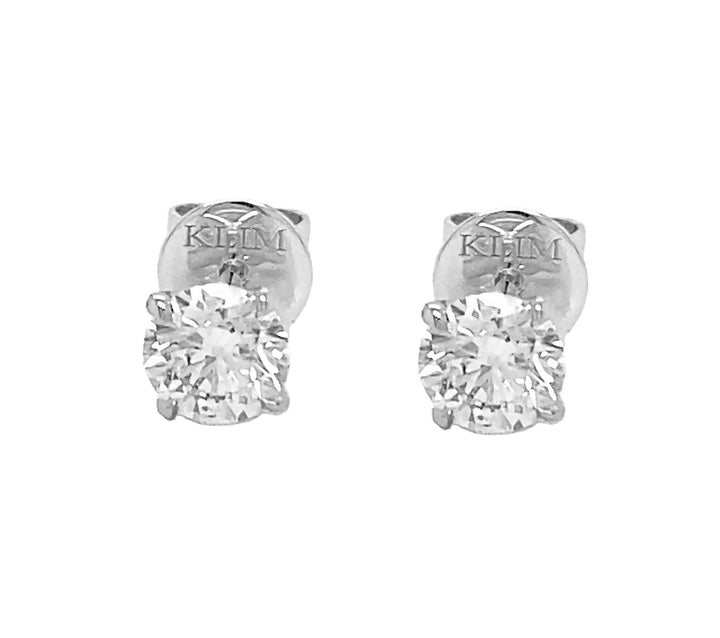 18kt White Gold Diamond Earrings