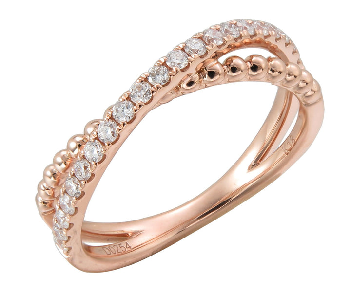 18kt Rose Gold Diamond Ring