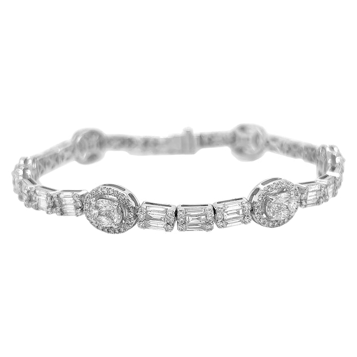 18kt White Gold Diamond Bracelet