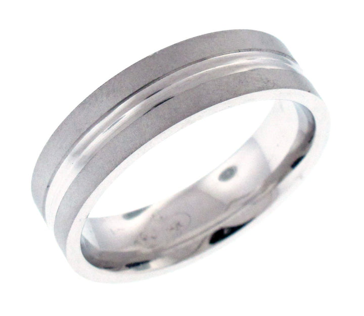 14kt White Gold Men's Wedding Band