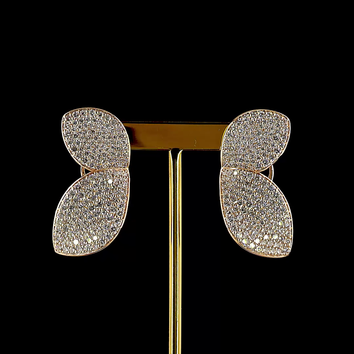 14kt Rose Gold Lab Diamond Earring