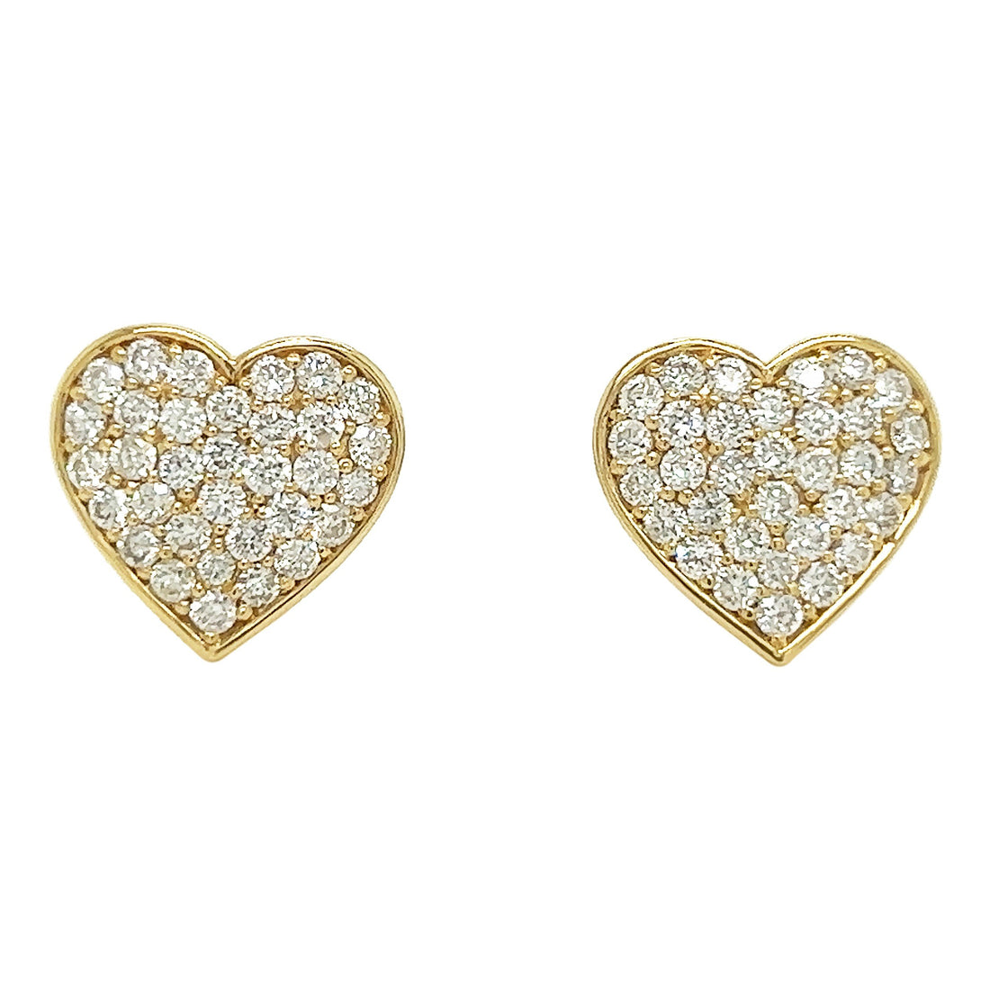 18kt Yellow Gold Diamond Earrings