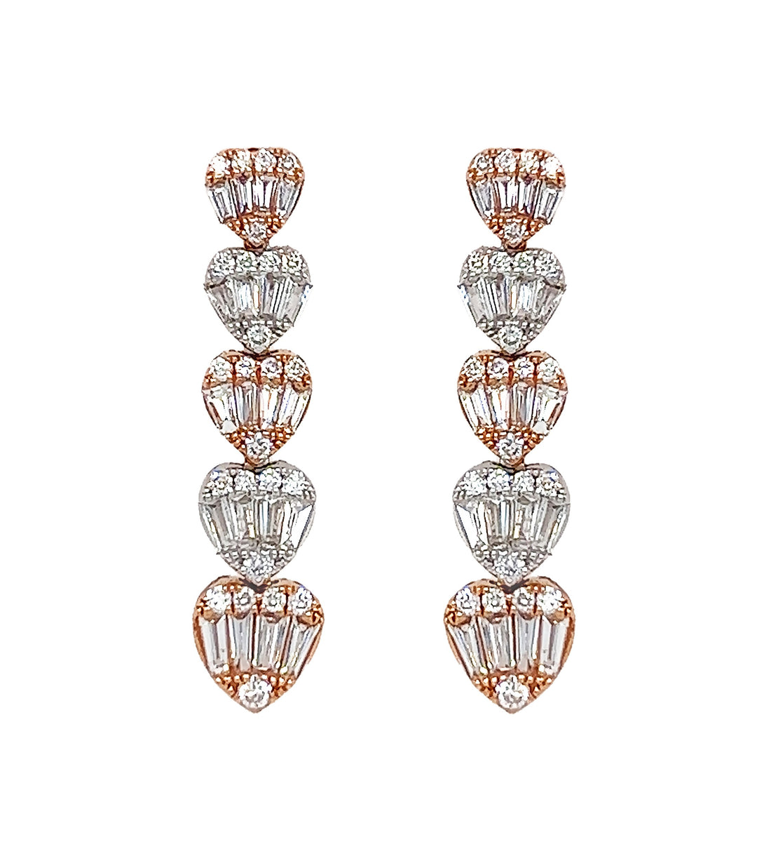 18kt White Gold Diamond Earrings